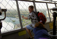 Climbing the Skylon Tower